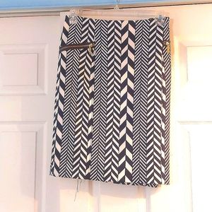 Michael Kors knit straight skirt with branded hardware